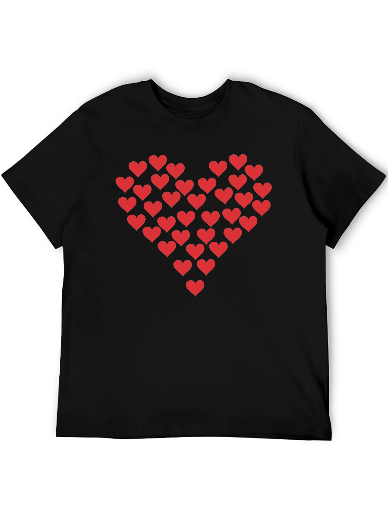 Heart of Hearts Graphic Black T-Shirt