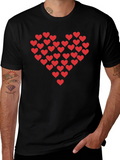 Heart of Hearts Graphic Black T-Shirt
