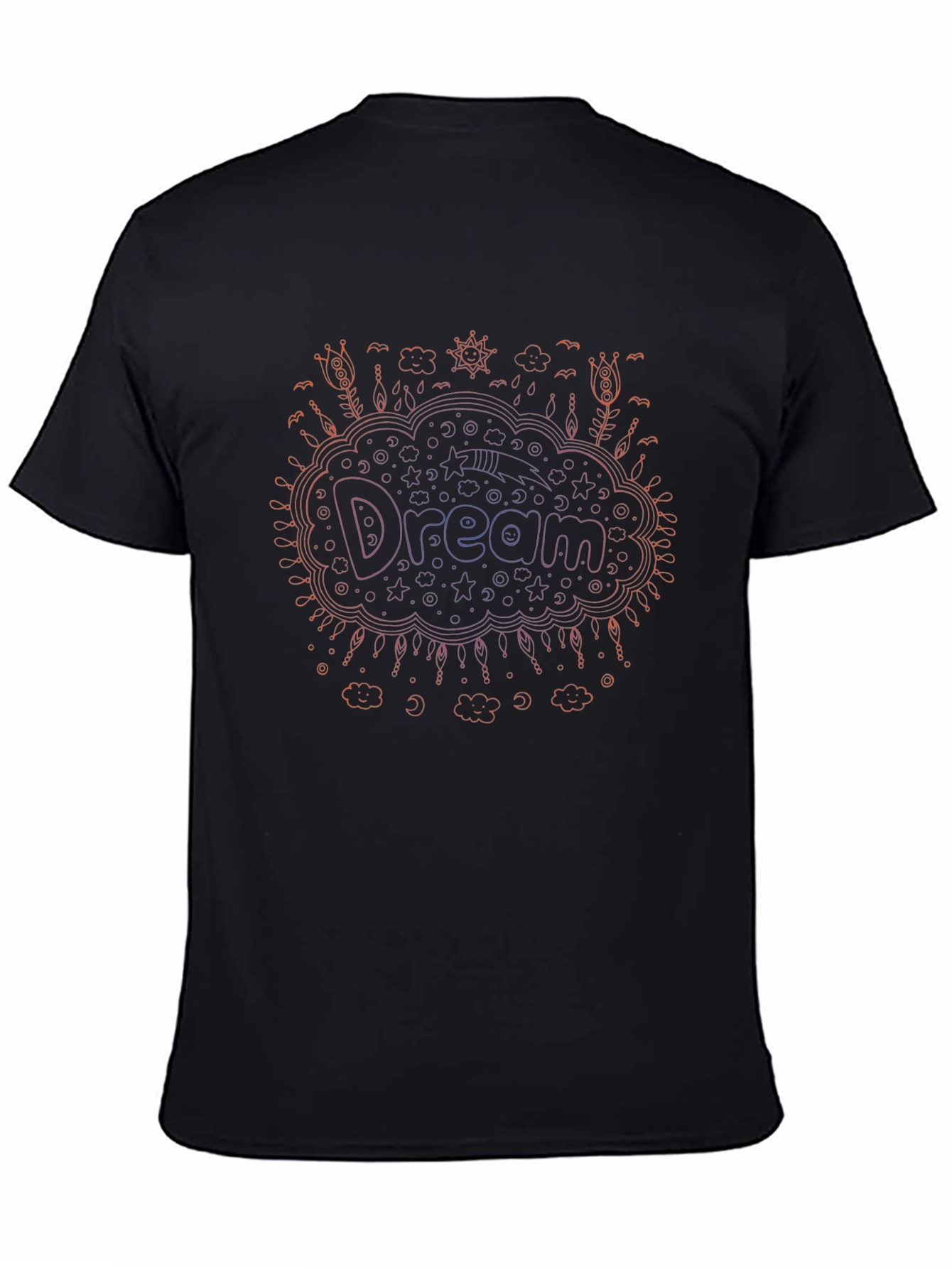 Dream Graphic Black T-Shirt for Men