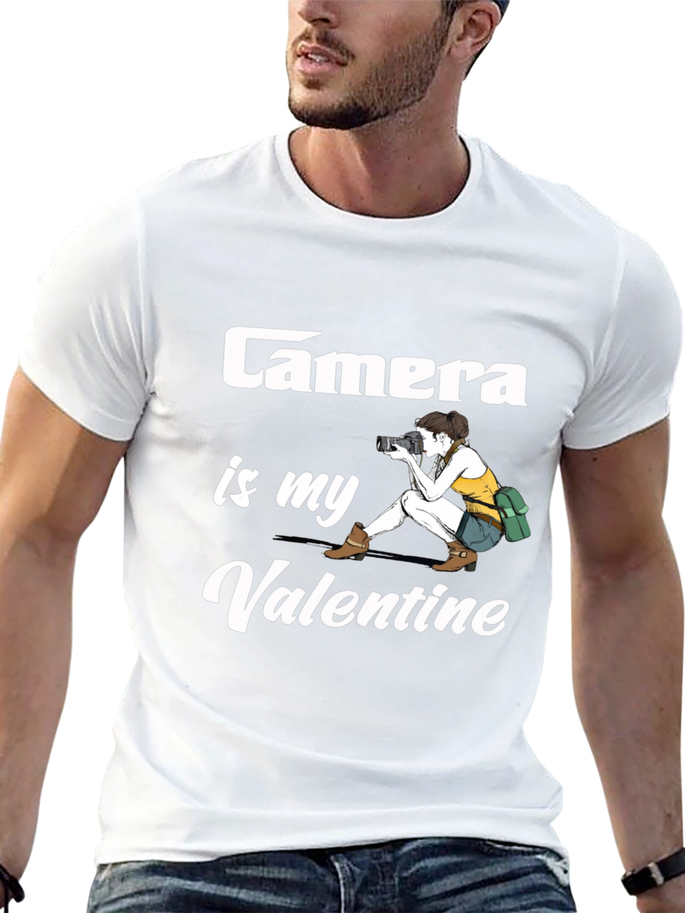 Camera is My Valentine Graphic T-Shirt