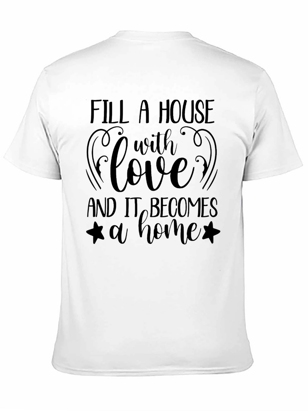 Love Makes a Home Black T-Shirt