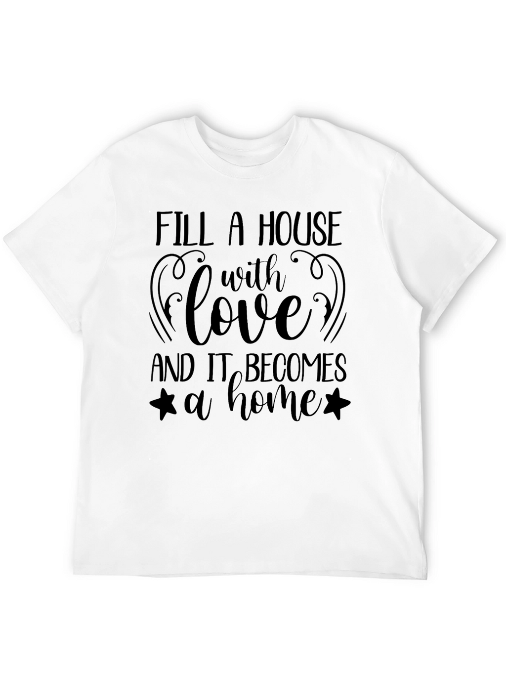 Love Makes a Home Black T-Shirt