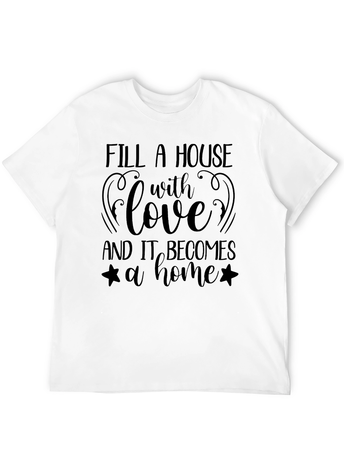 Love Makes a Home Black T-Shirt