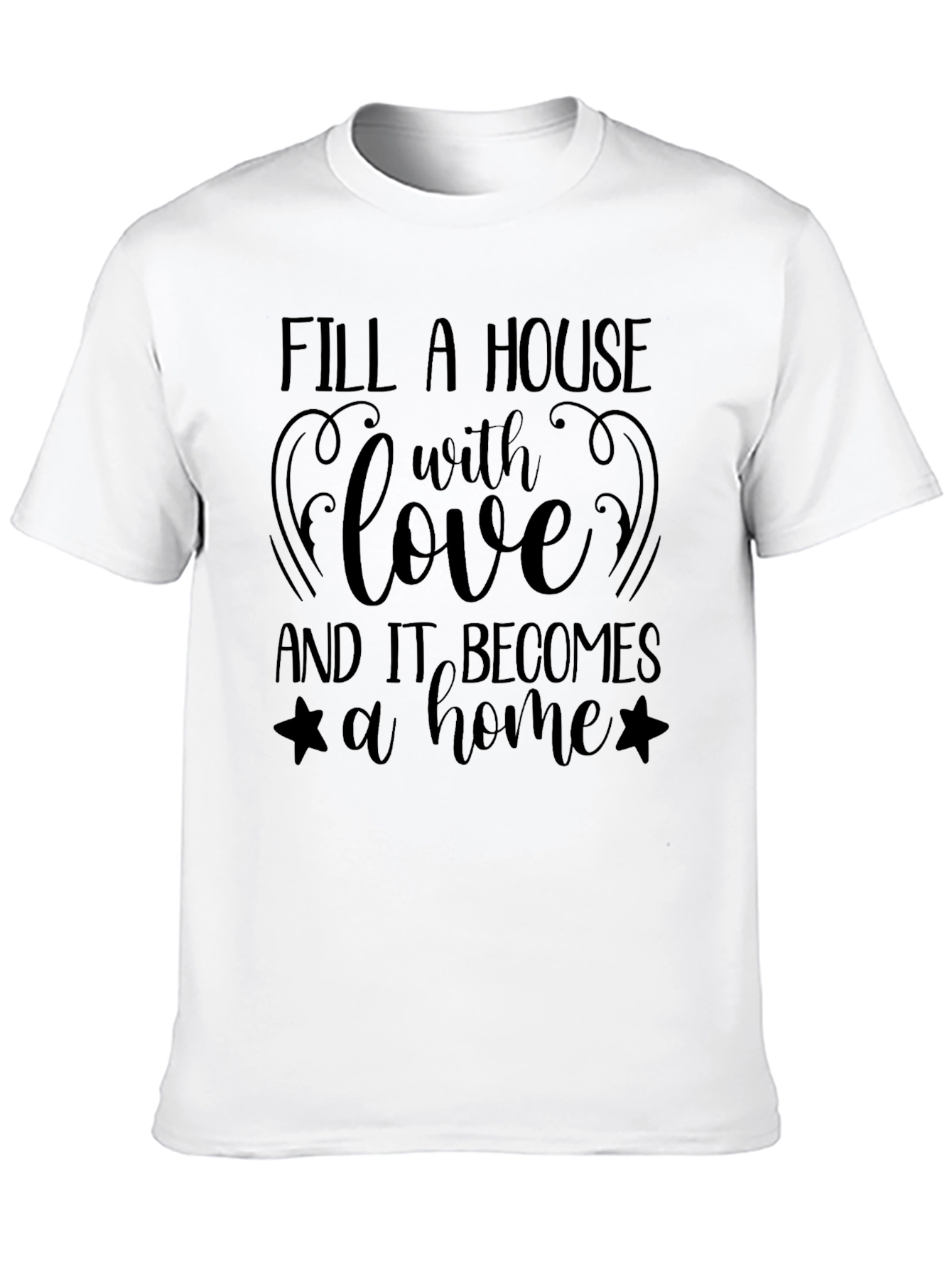 Love Makes a Home Black T-Shirt