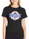 Yellowstone National Park Black Graphic T-Shirt