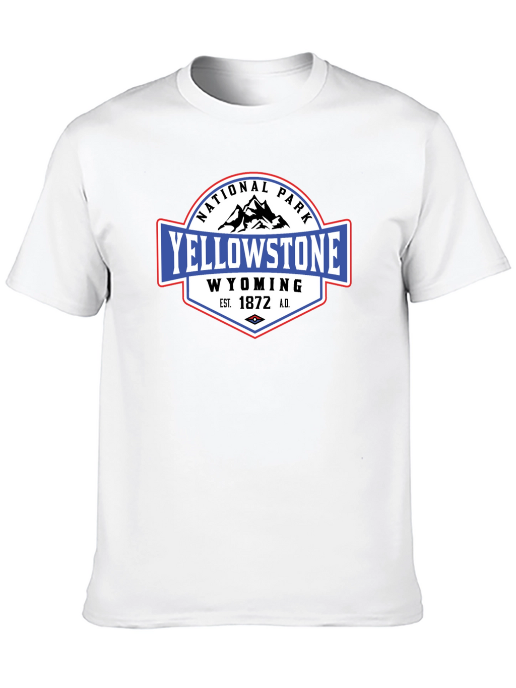 Yellowstone National Park Black Graphic T-Shirt