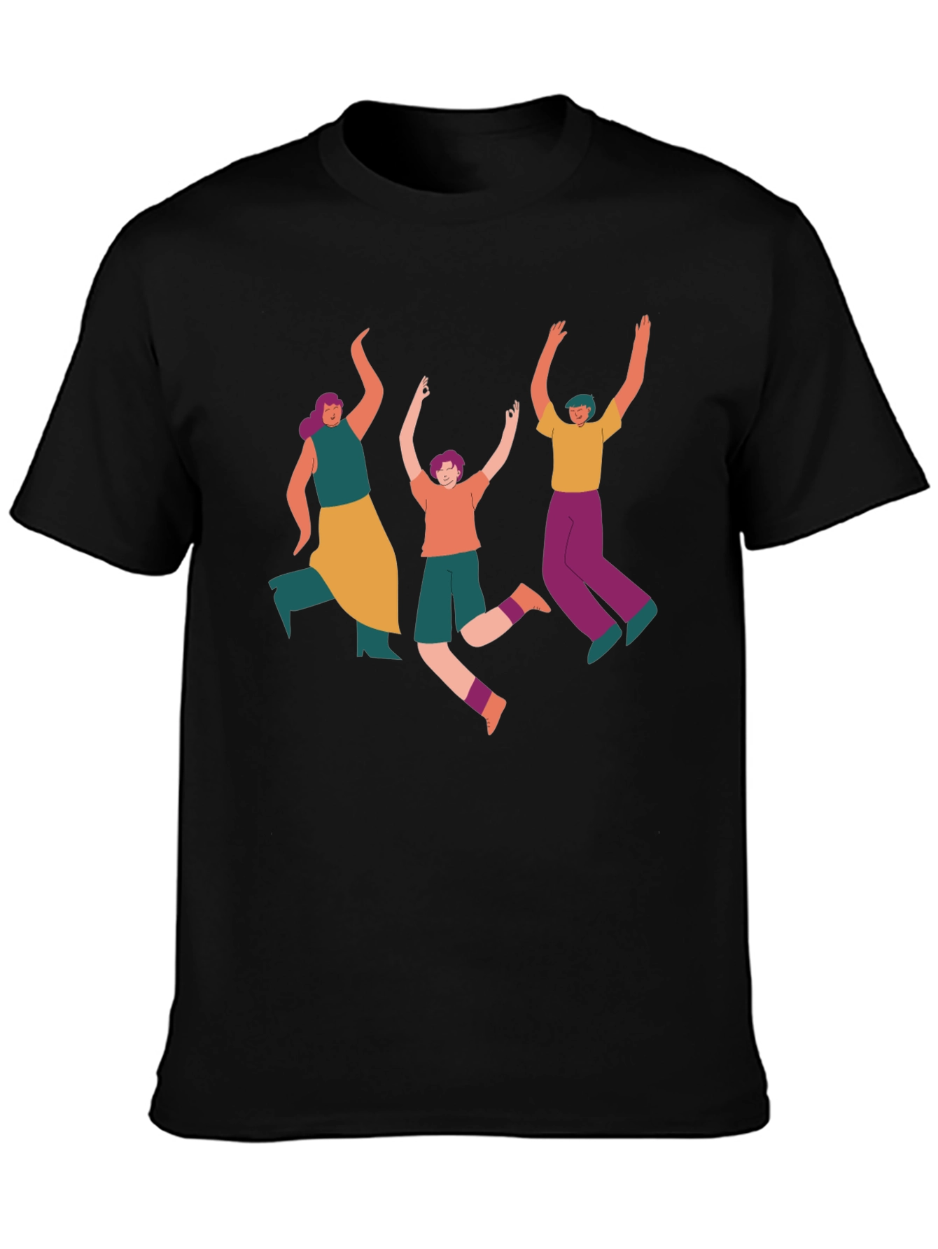 Funky People Graphic Tee - Black