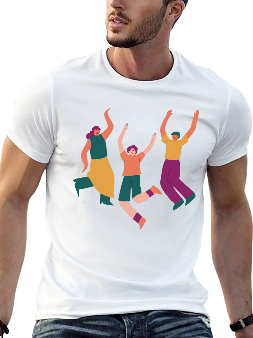 Funky People Graphic Tee - Black