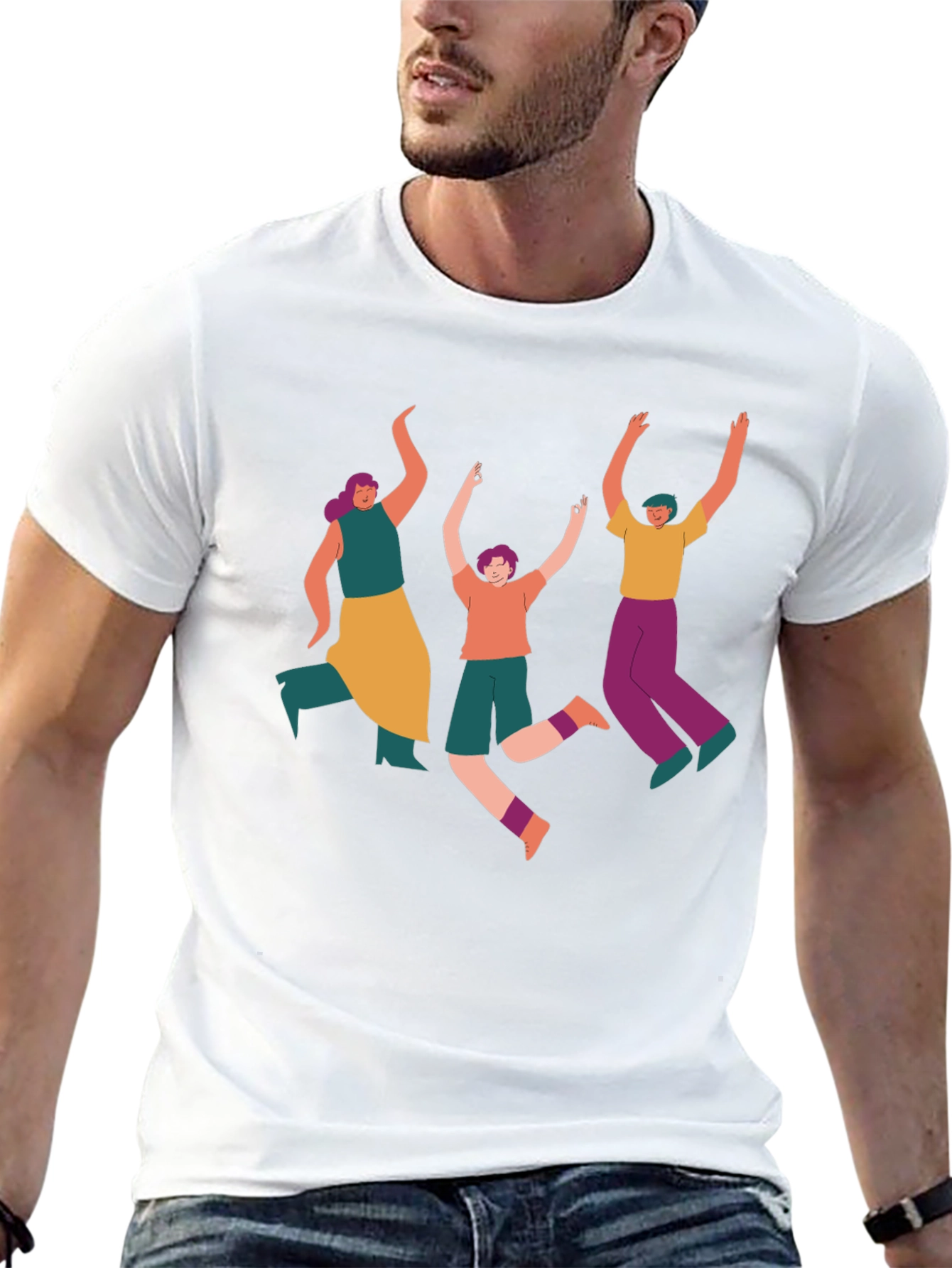 Funky People Graphic Tee - Black