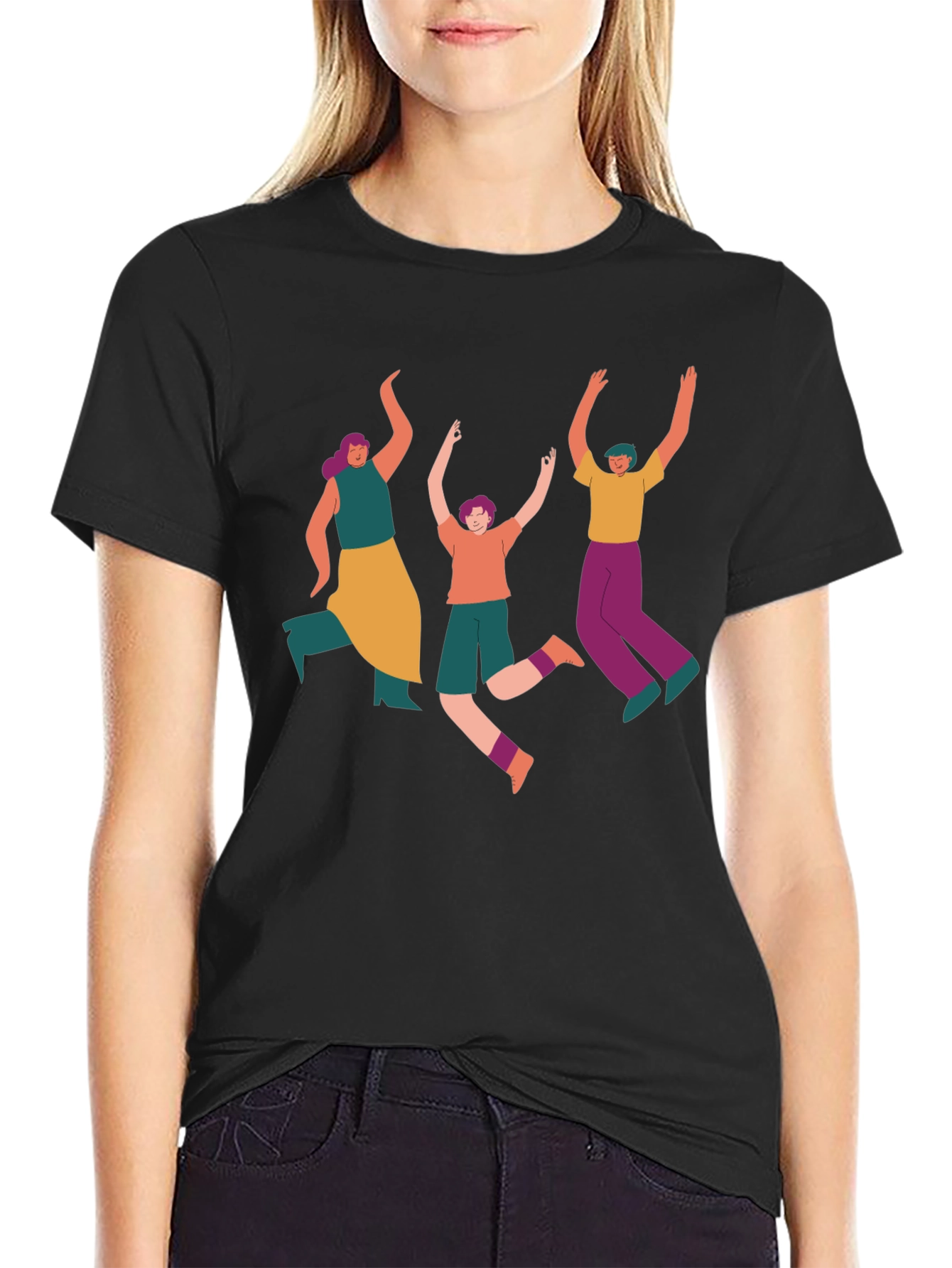 Funky People Graphic Tee - Black
