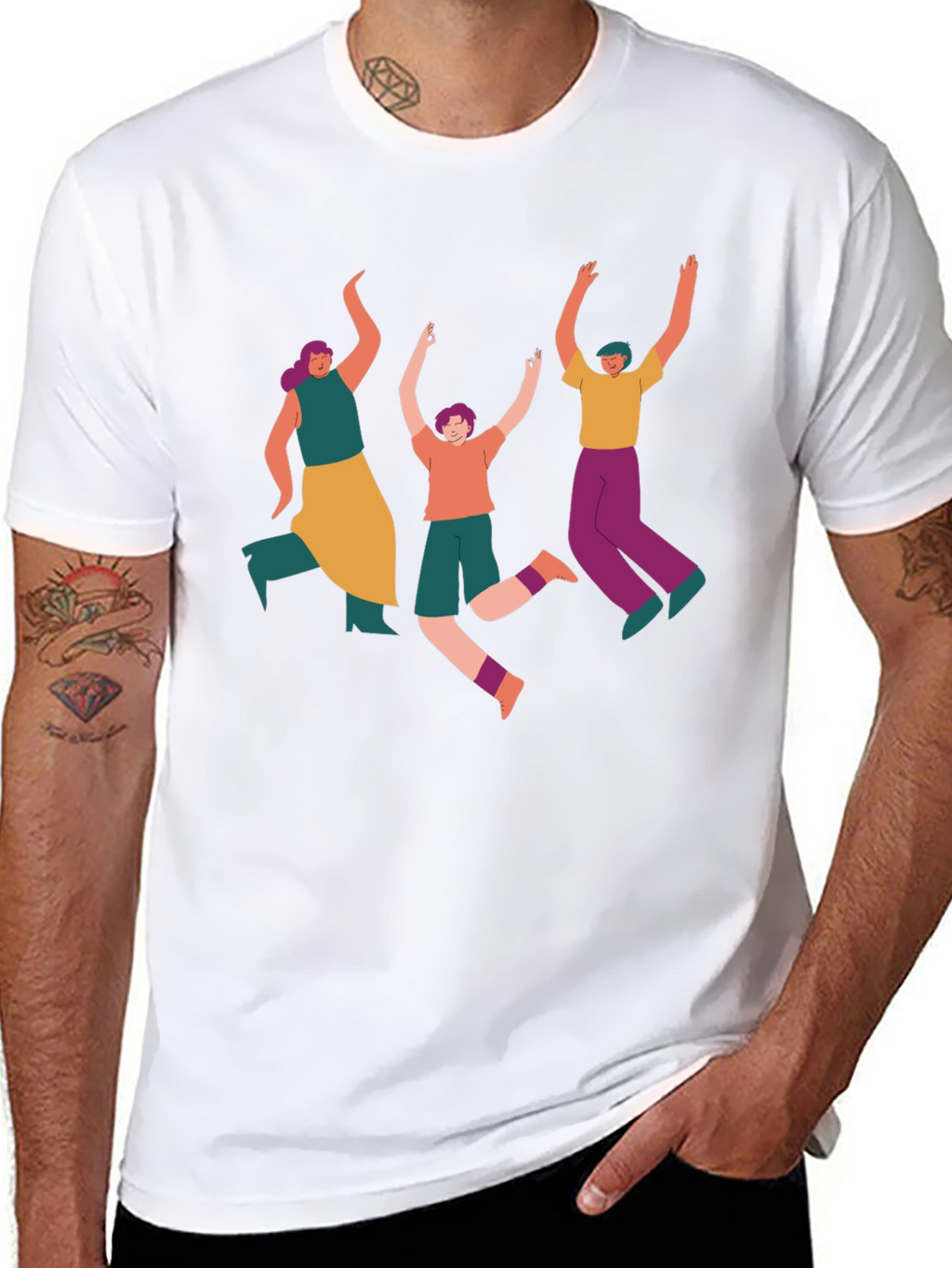 Funky People Graphic Tee - Black