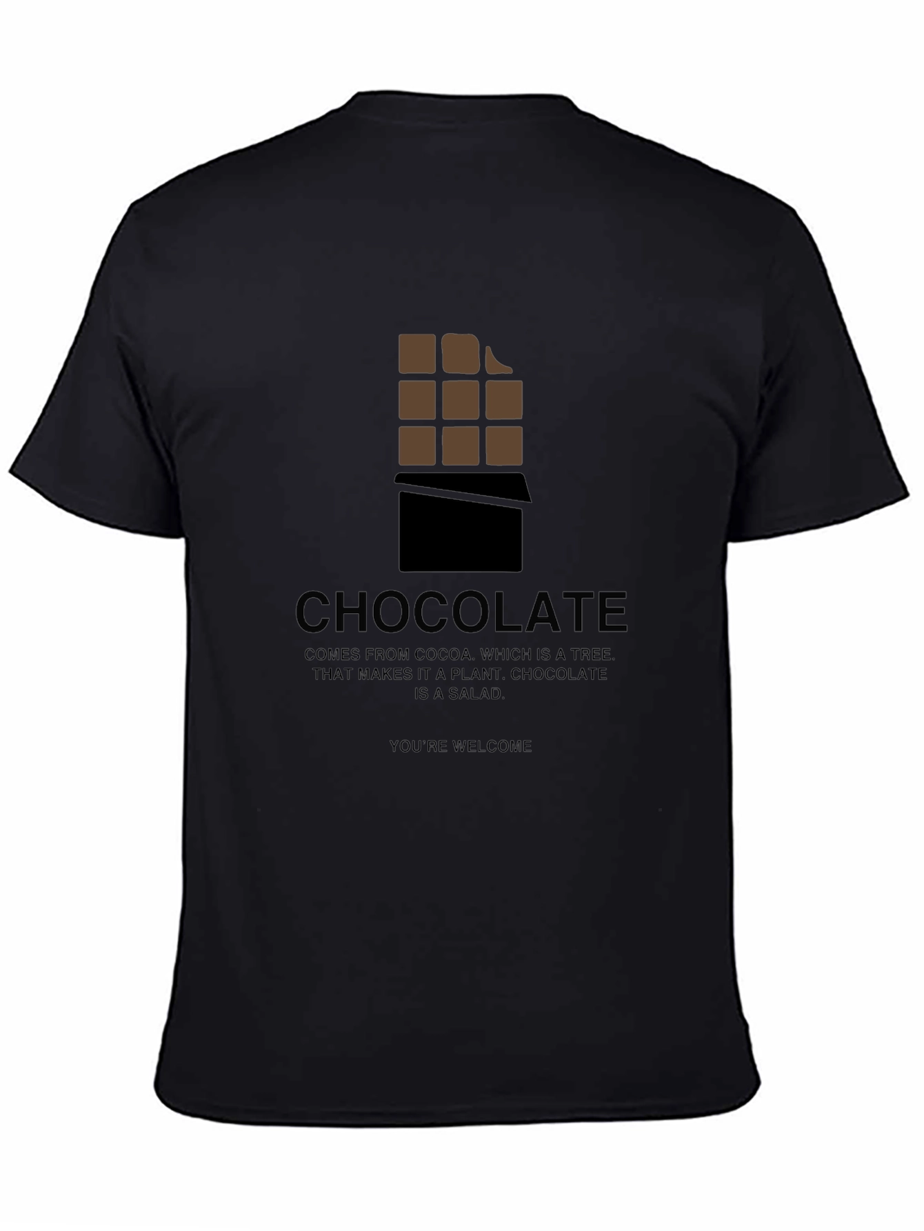 Chocolate Bar Graphic Tee - Funny Salad Statement T-Shirt