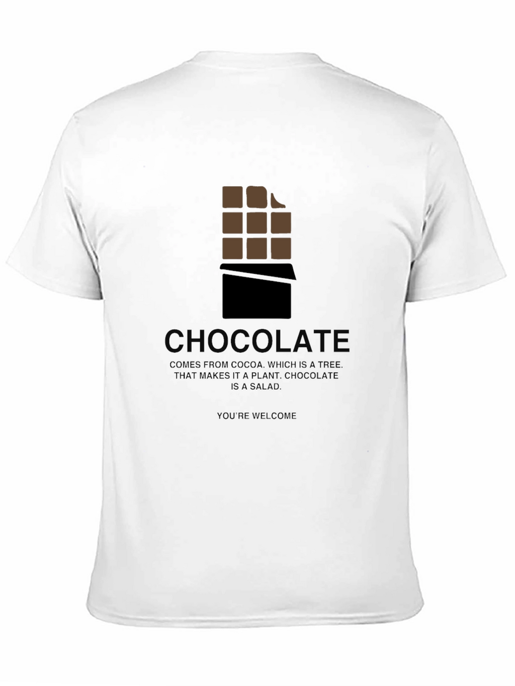 Chocolate Bar Graphic Tee - Funny Salad Statement T-Shirt