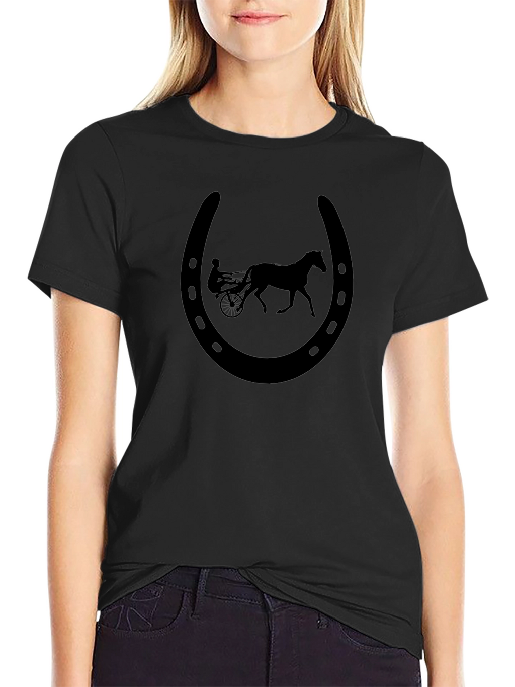 Horse and Carriage Horseshoe Graphic Tee