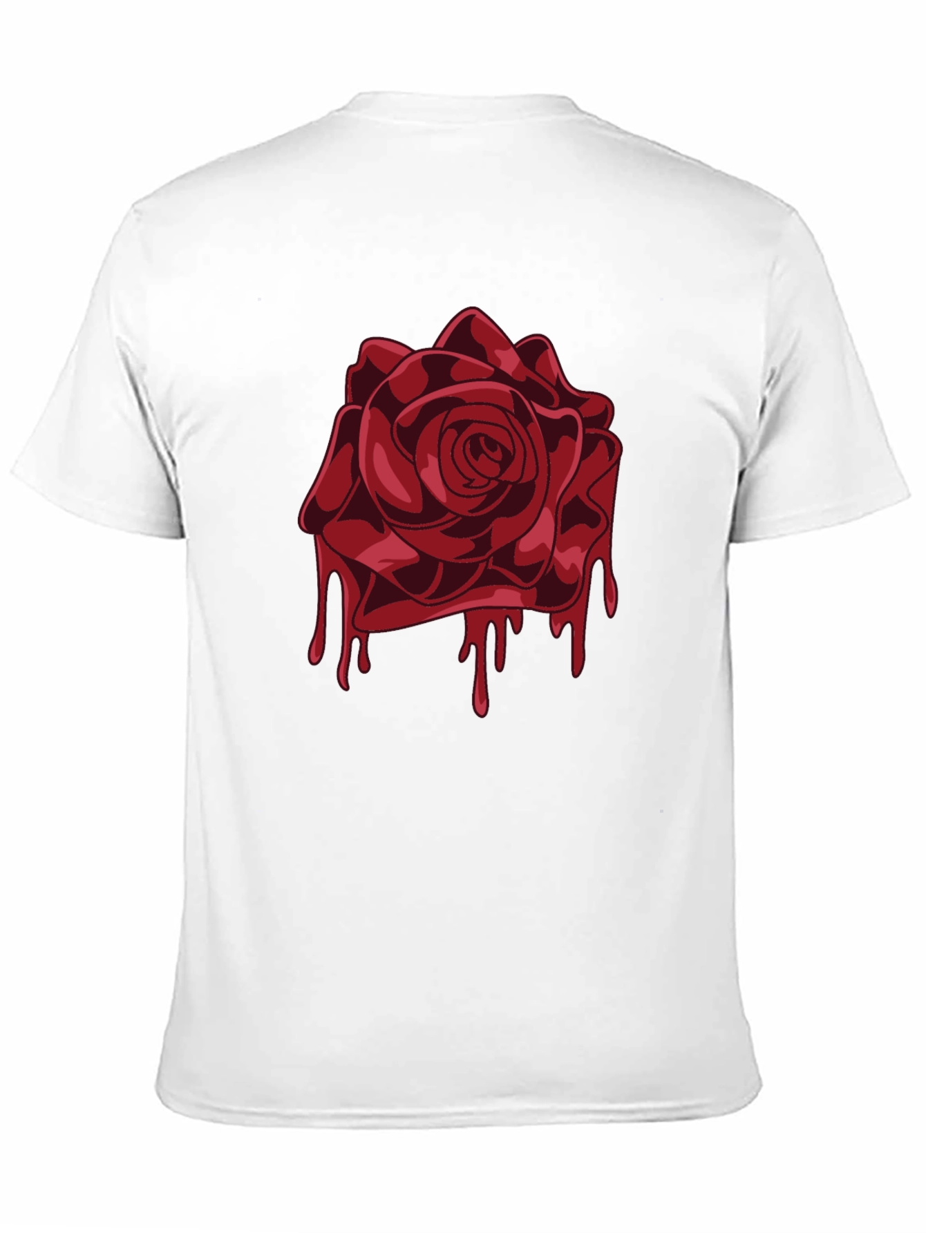 Bleeding Rose Graphic Tee - Mens Black T-Shirt