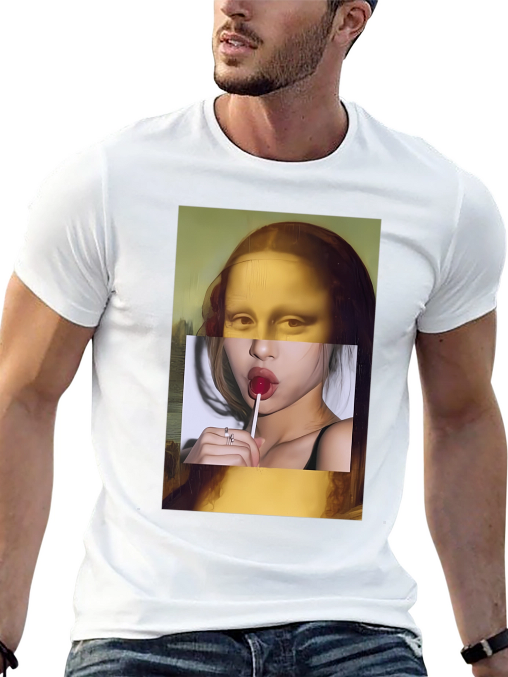 Mona Lisa Meets Modern Tee