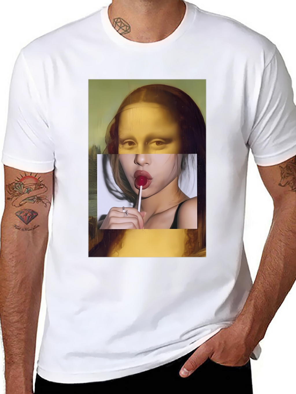 Mona Lisa Meets Modern Tee