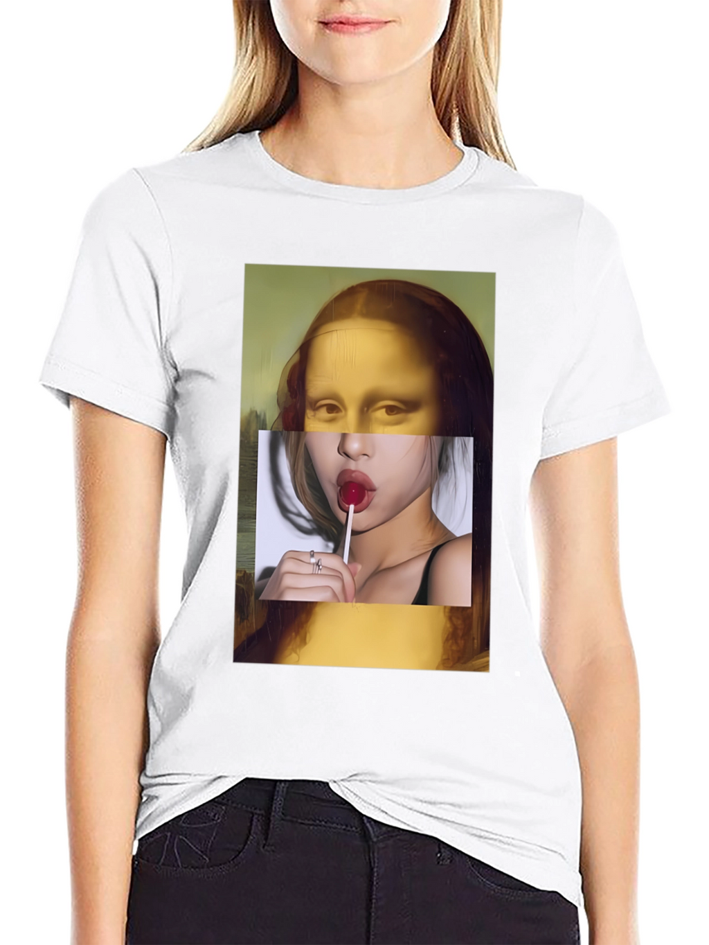 Mona Lisa Meets Modern Tee