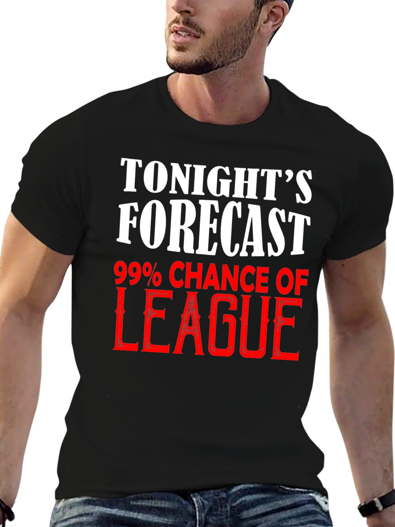 Tonights Forecast League T-Shirt - Gamer Apparel