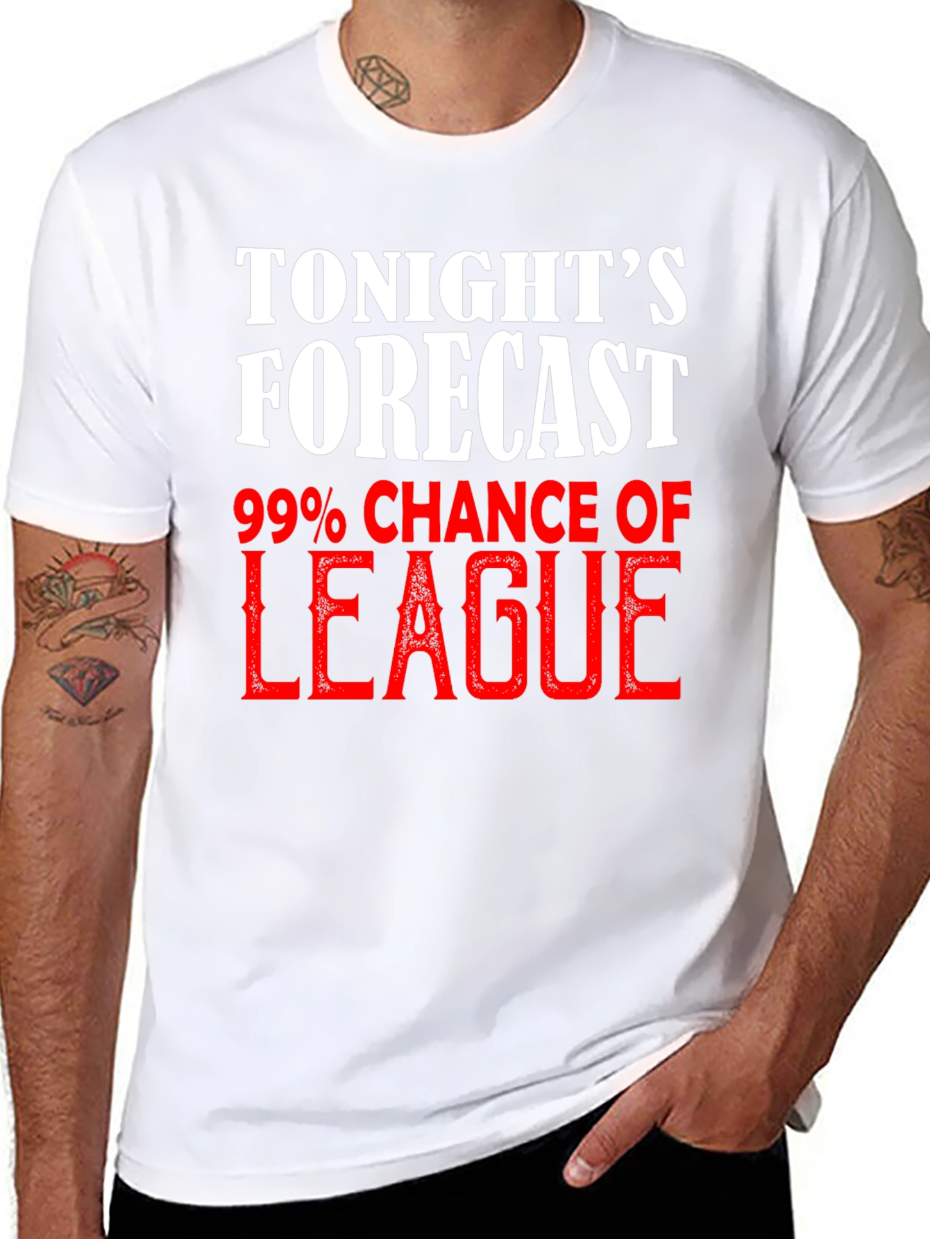 Tonights Forecast League T-Shirt - Gamer Apparel