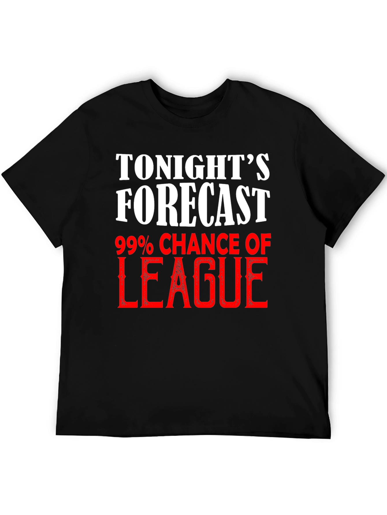 Tonights Forecast League T-Shirt - Gamer Apparel