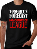 Tonights Forecast League T-Shirt - Gamer Apparel