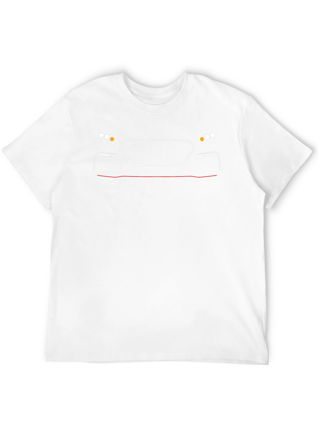 Hyundai N Car Outline Black T-Shirt