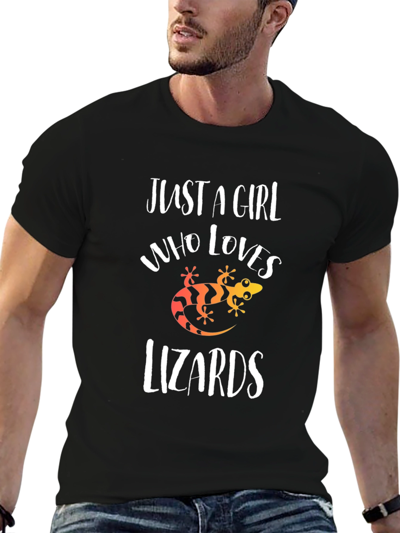 Girl Who Loves Lizards Graphic Tee