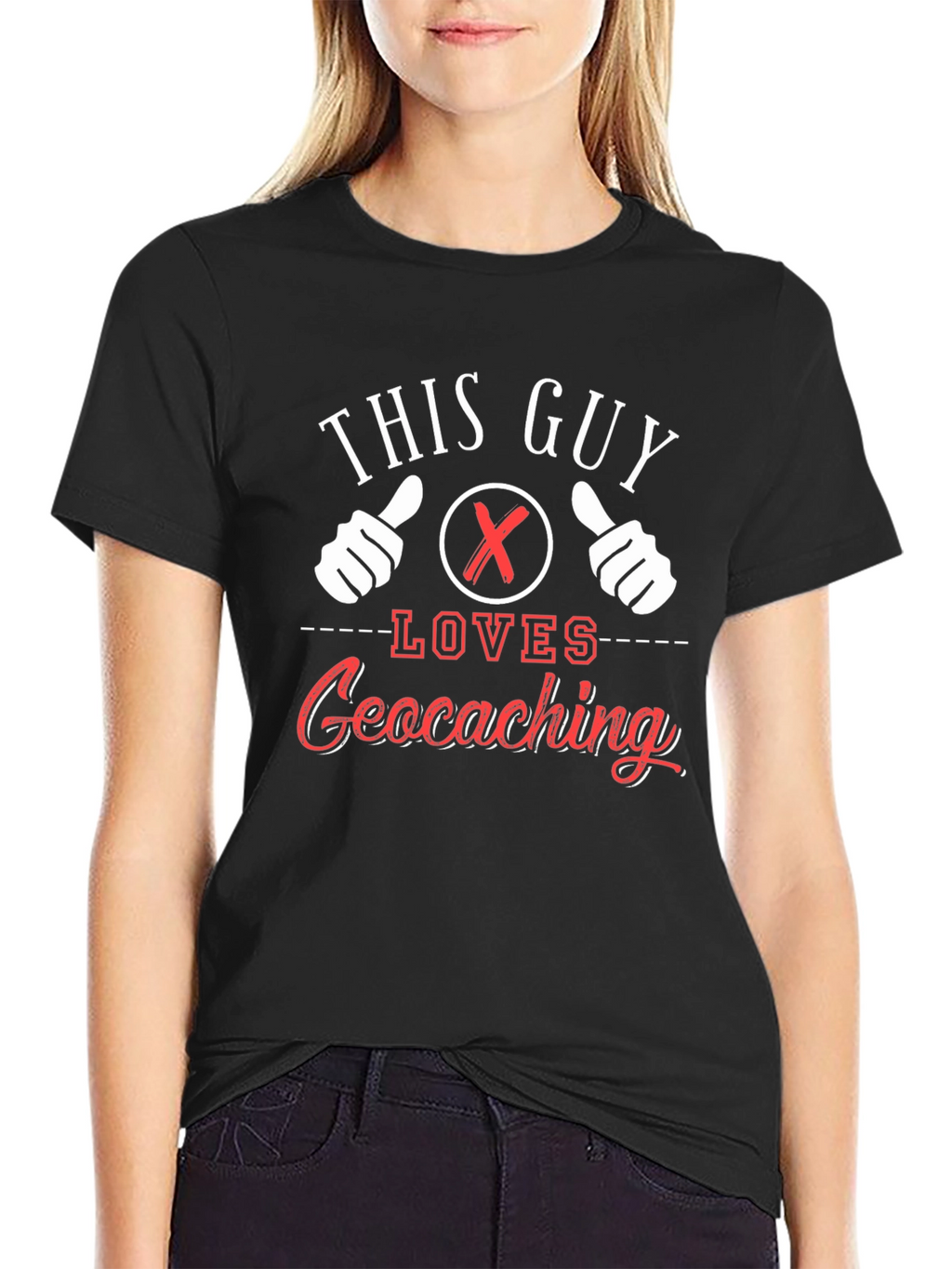 This Guy Loves Geocaching T-Shirt - Novelty Design