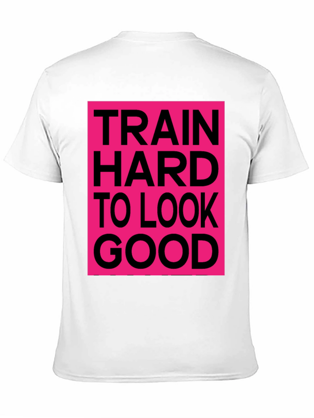 Train Hard Graphic Tee - Black Cotton Casual Shirt