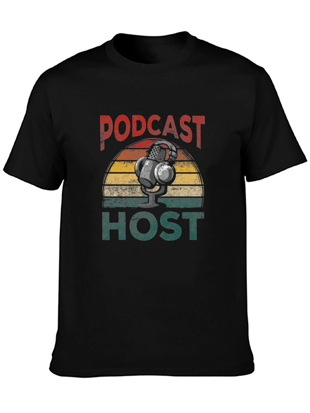 Podcast Host Retro Graphic T-Shirt