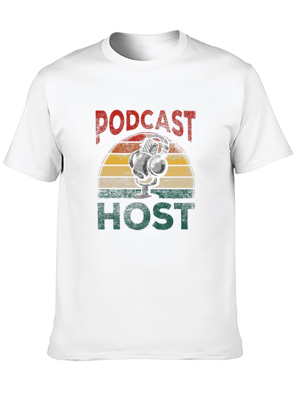 Podcast Host Retro Graphic T-Shirt