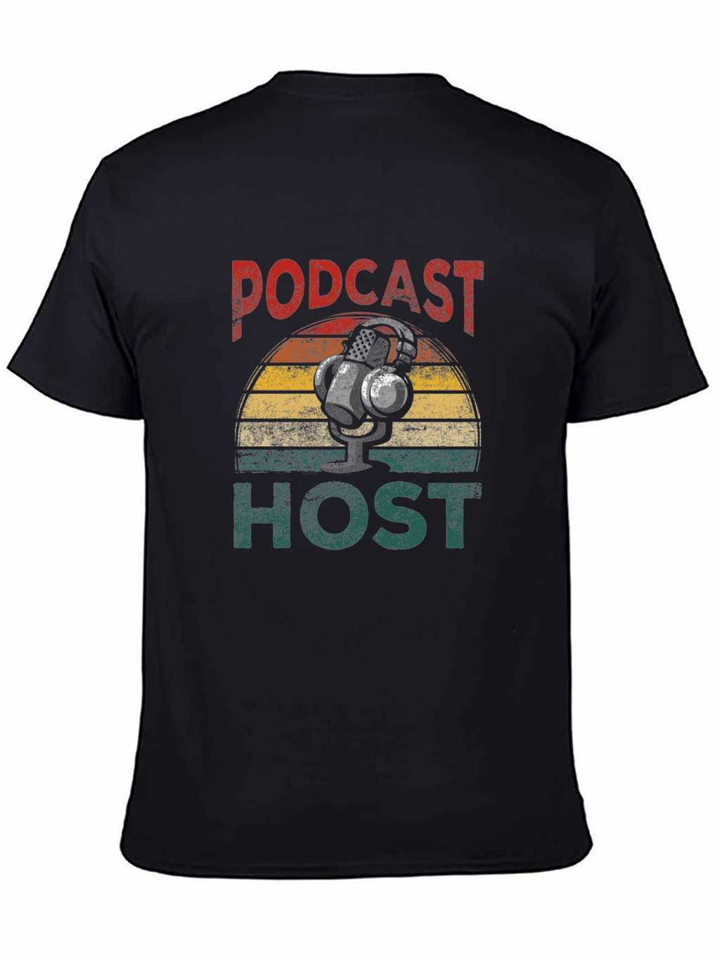 Podcast Host Retro Graphic T-Shirt