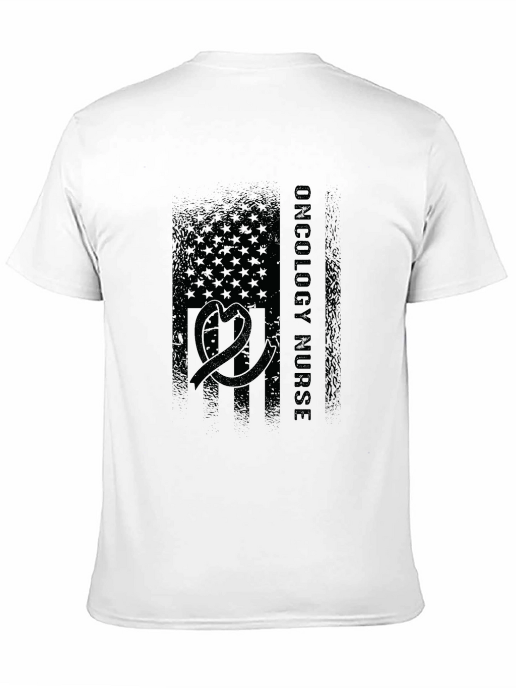 Oncology Nurse American Flag T-Shirt