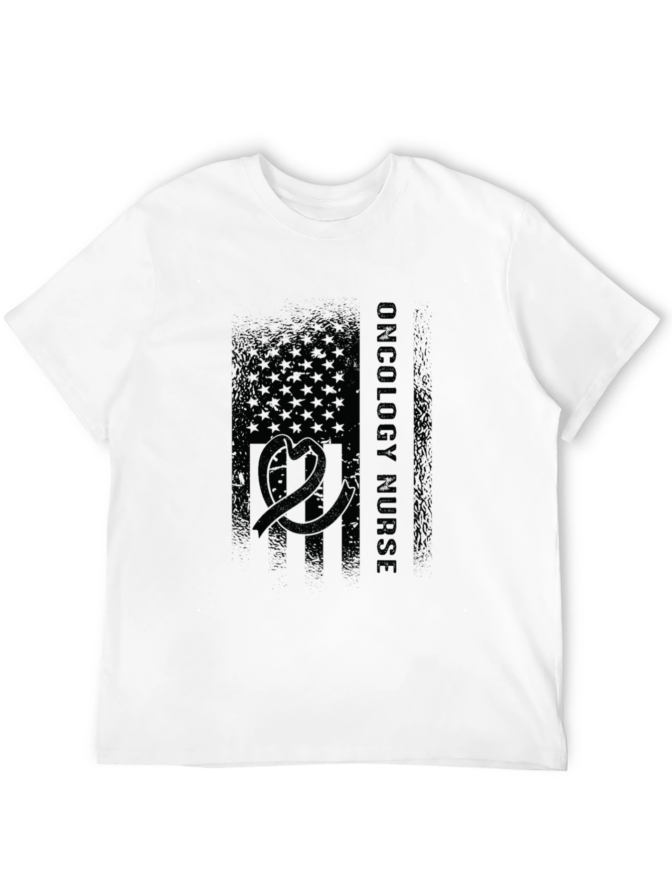 Oncology Nurse American Flag T-Shirt