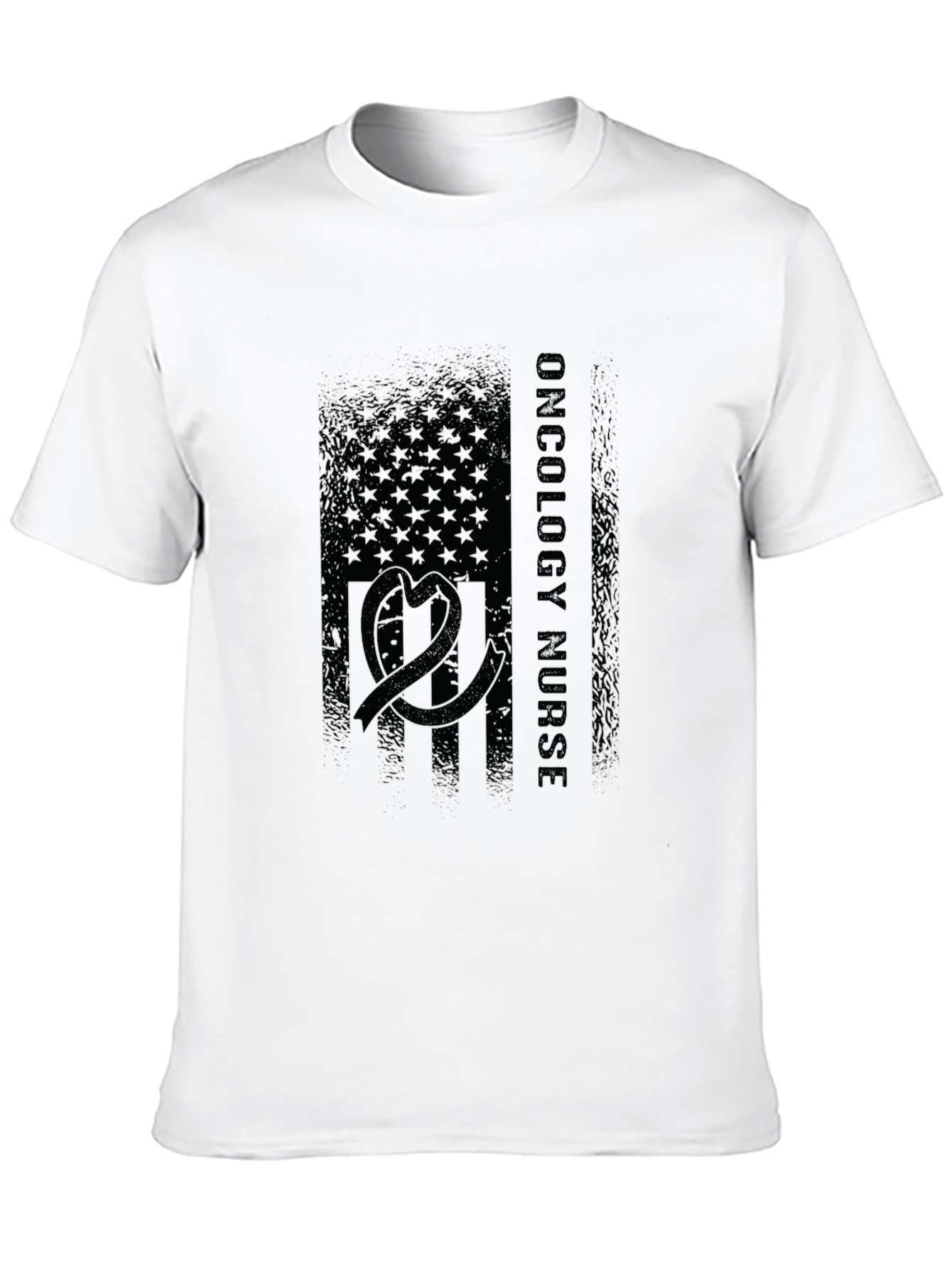 Oncology Nurse American Flag T-Shirt