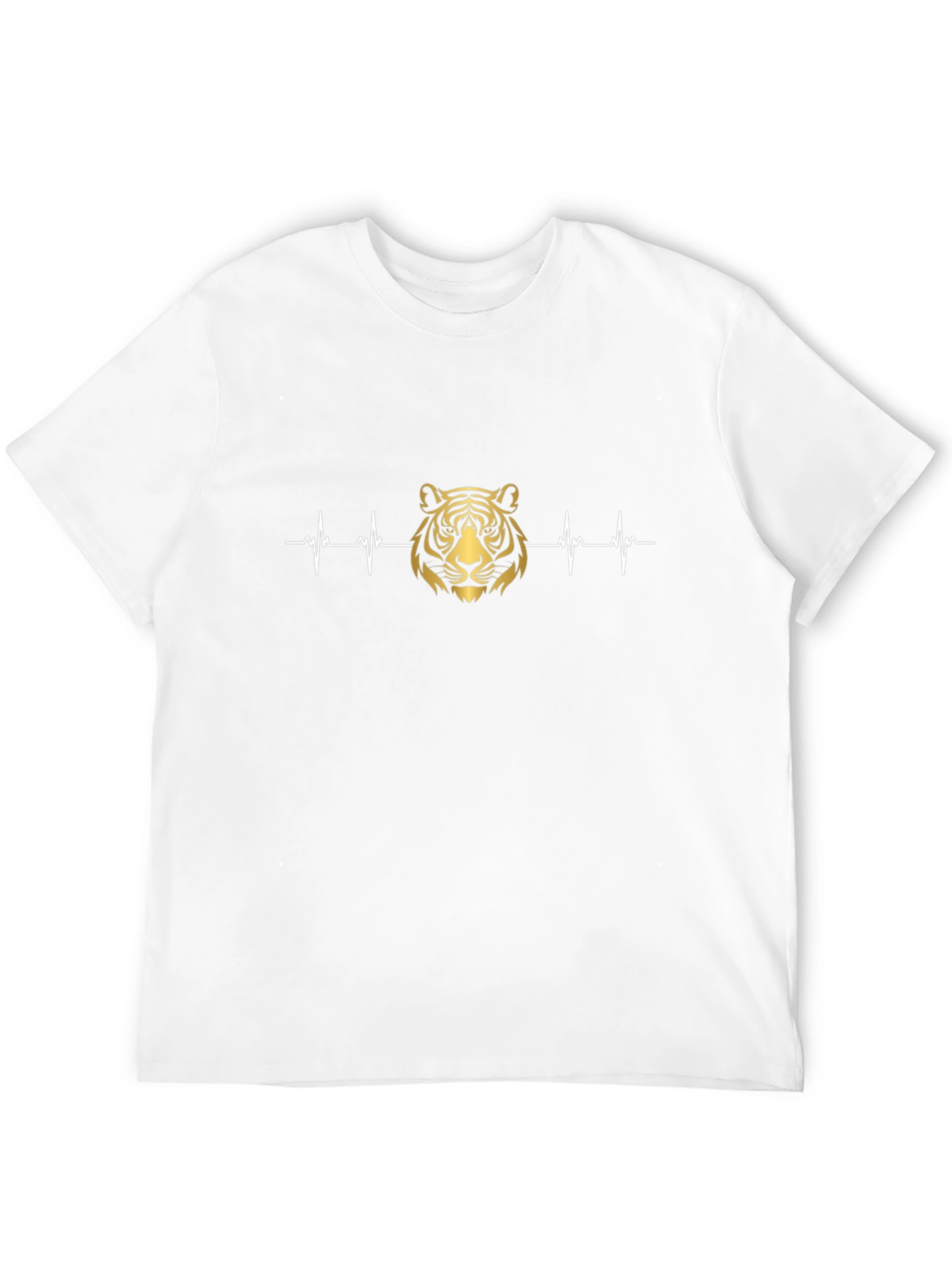 Black Tiger Heartbeat Graphic Tee