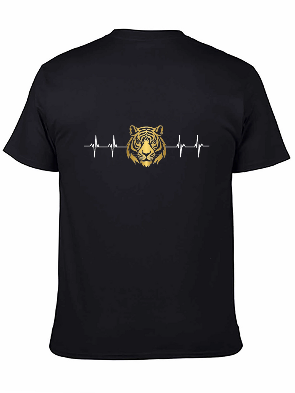 Black Tiger Heartbeat Graphic Tee