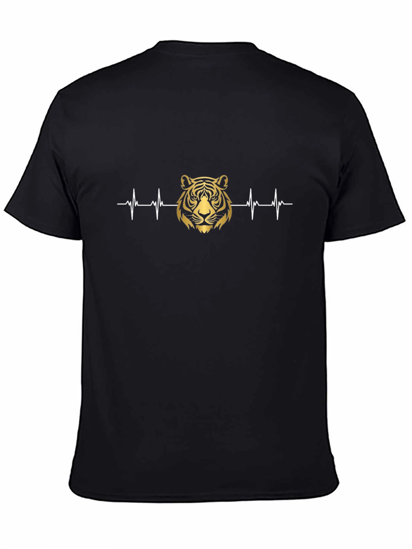 Black Tiger Heartbeat Graphic Tee