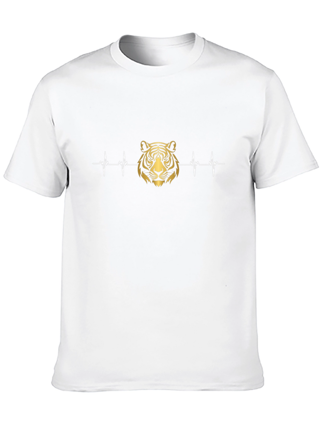 Black Tiger Heartbeat Graphic Tee