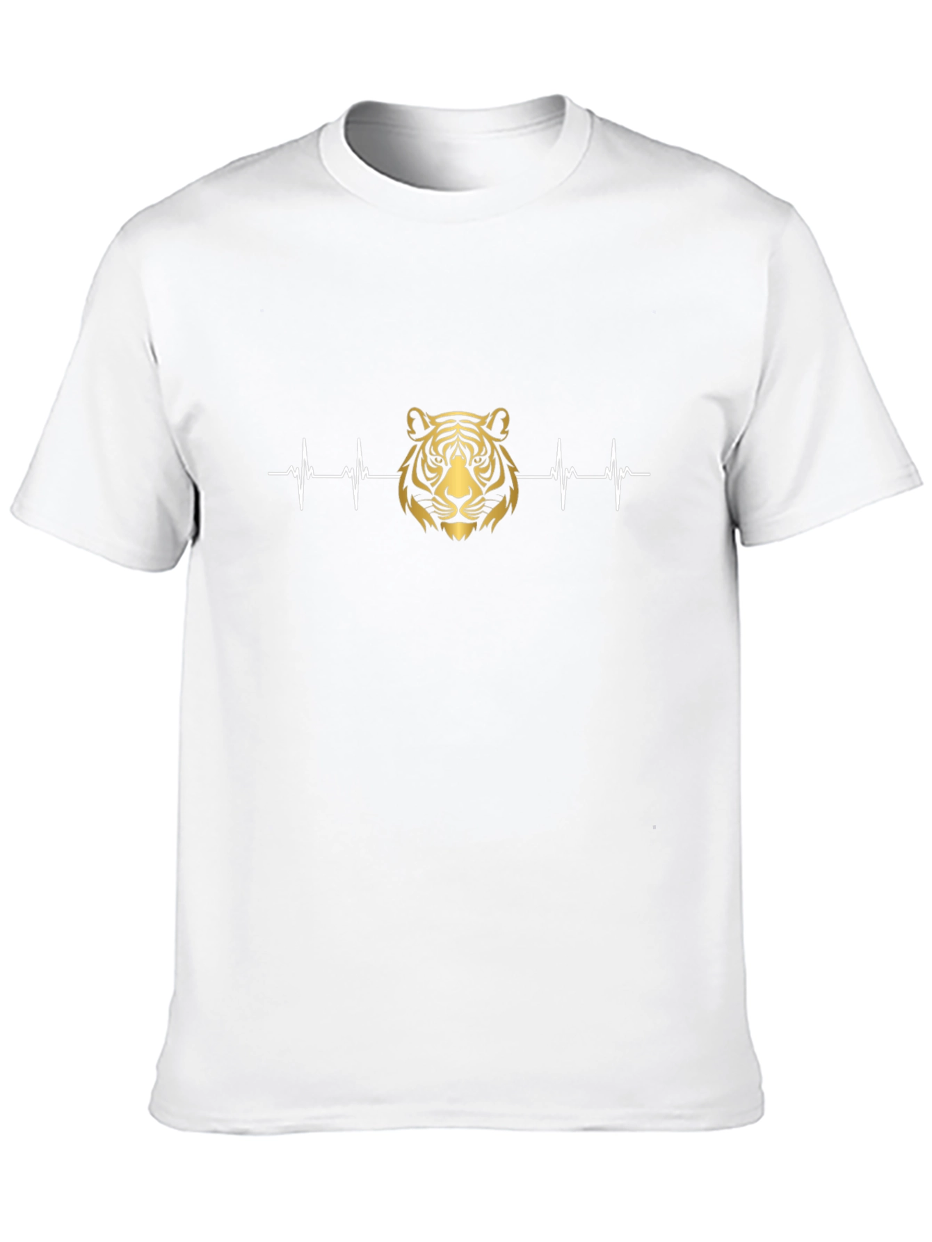 Black Tiger Heartbeat Graphic Tee