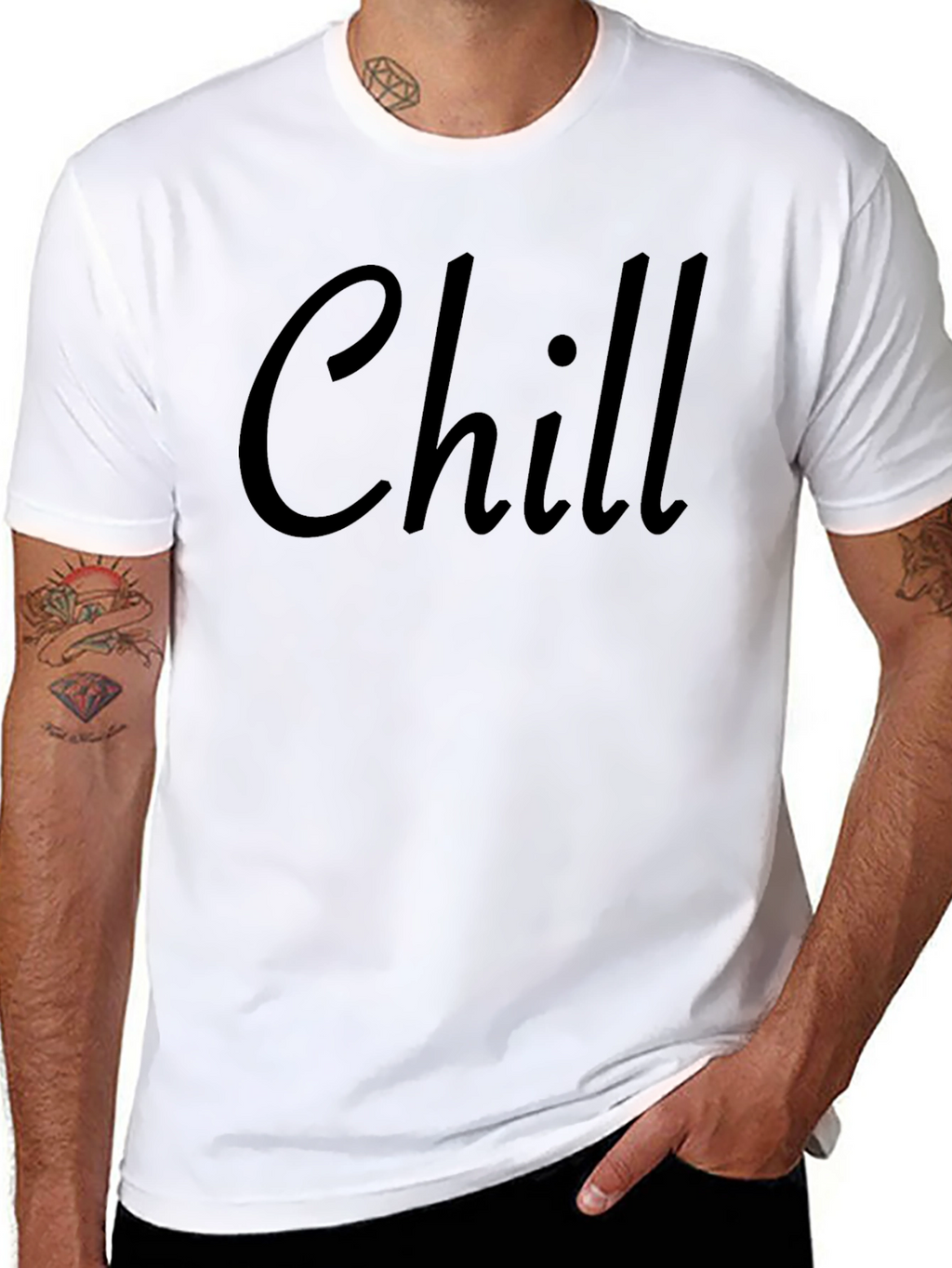 Chill Black T-Shirt Casual Wear