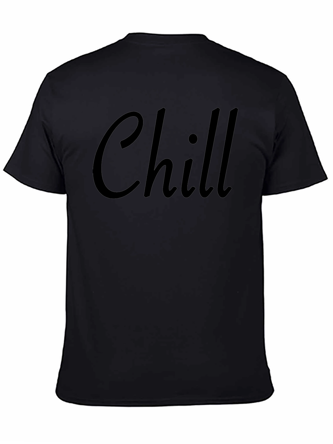 Chill Black T-Shirt Casual Wear