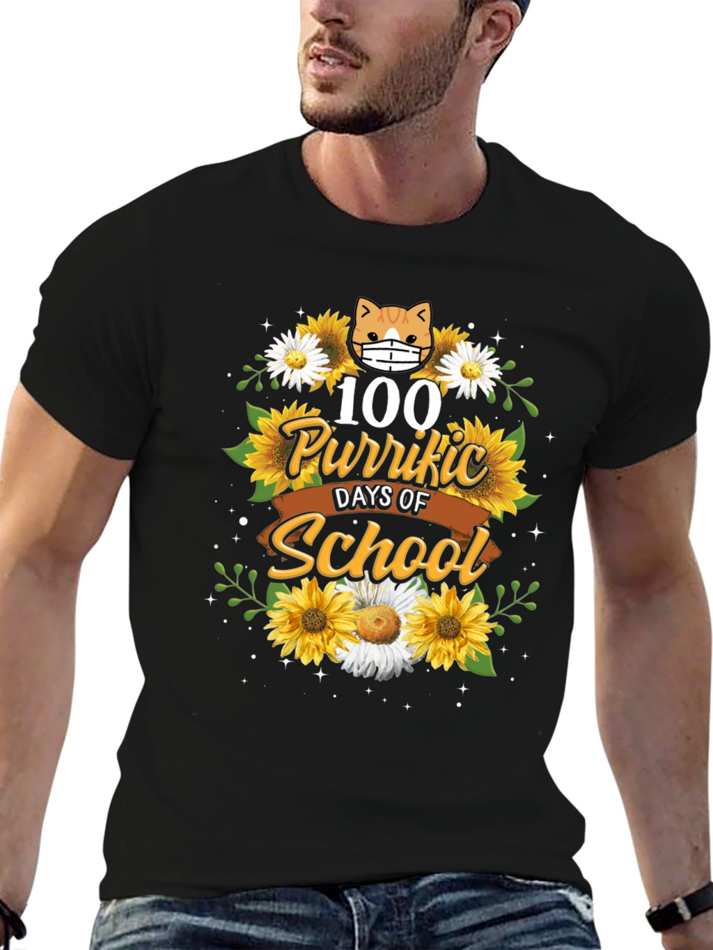 100 Purr-fect Days of School T-Shirt