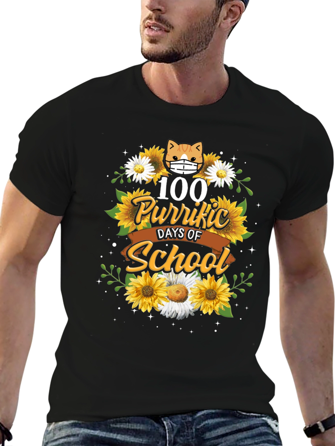 100 Purr-fect Days of School T-Shirt