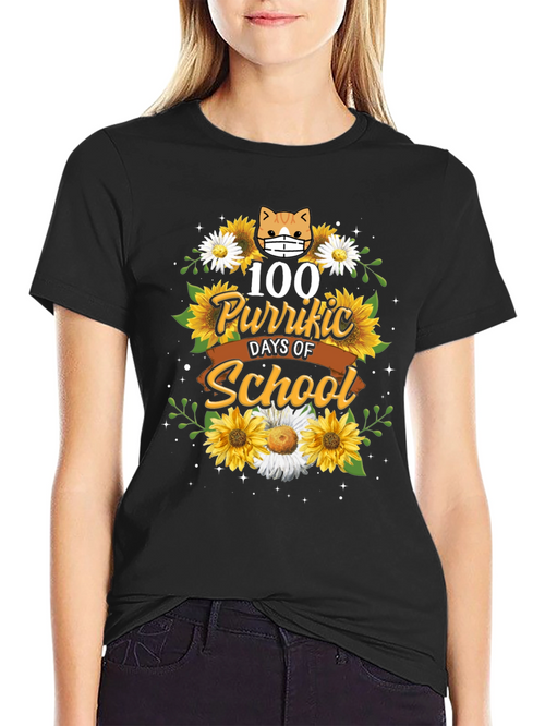100 Purr-fect Days of School T-Shirt