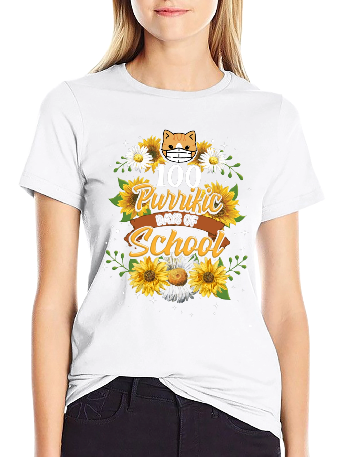 100 Purr-fect Days of School T-Shirt