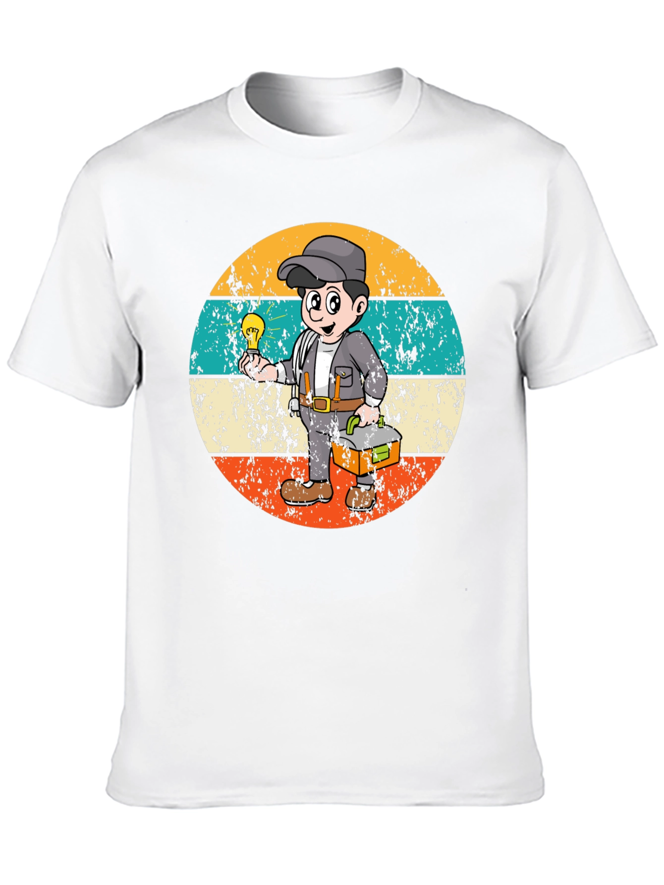 Electrician Cartoon Graphic Tee
