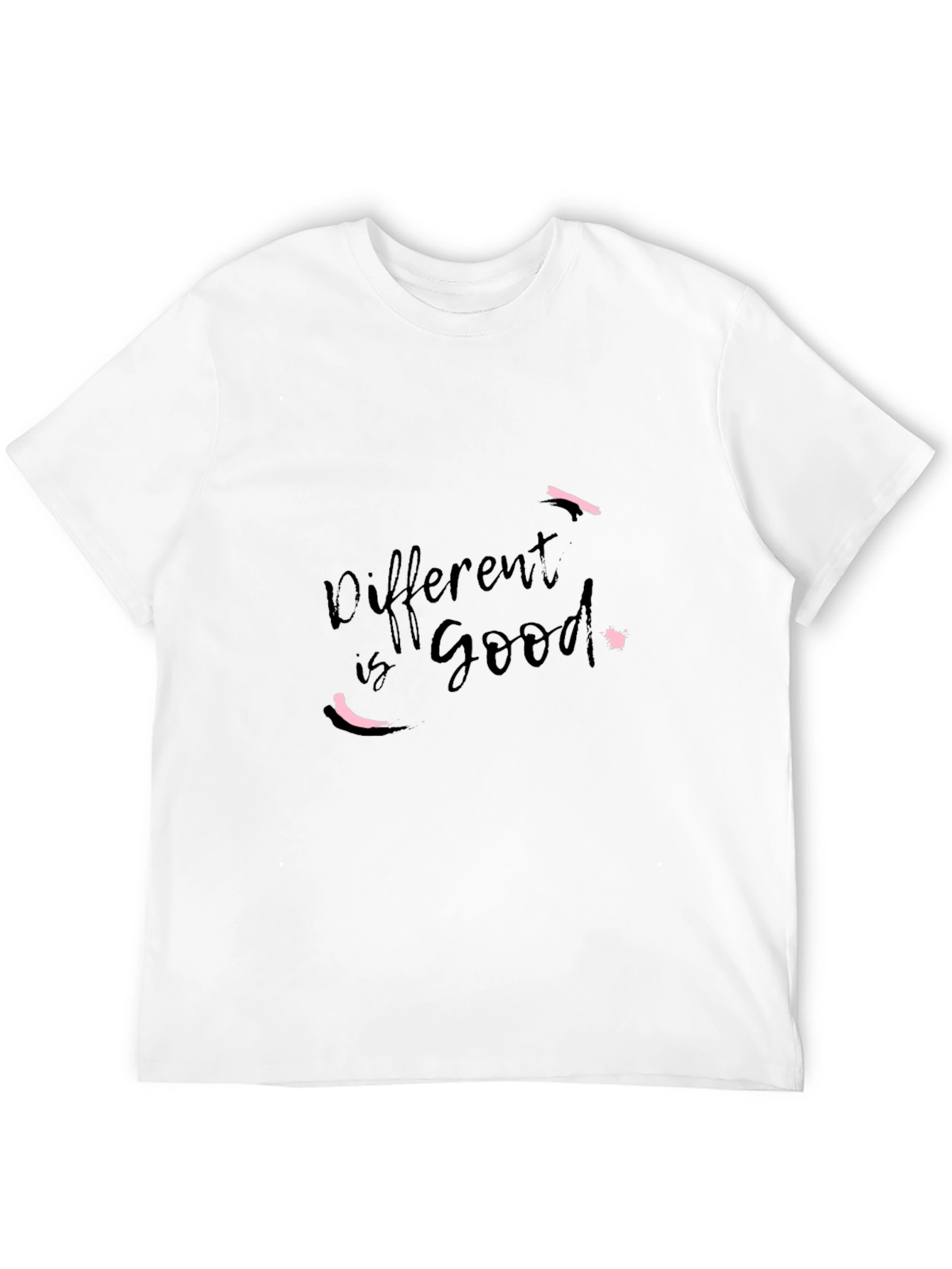 Different is Good Graphic T-Shirt - Black
