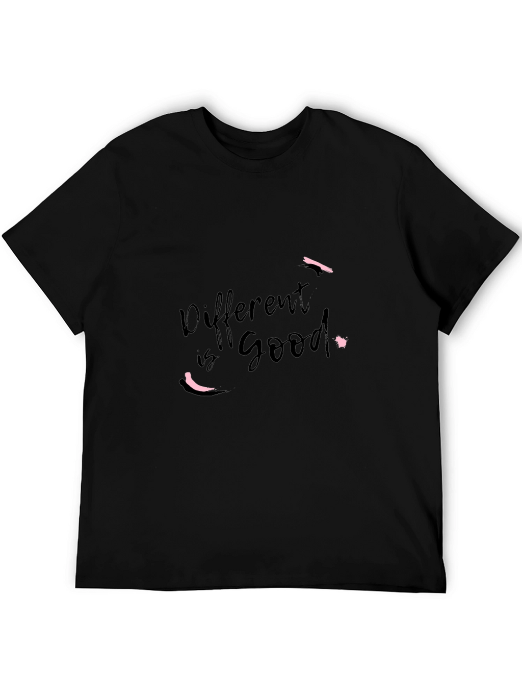 Different is Good Graphic T-Shirt - Black